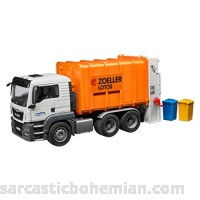 Bruder Man Tgs Rear Loading Garbage Orange Vehicle 03762 MAN TGS Orange B01MS4CO9G